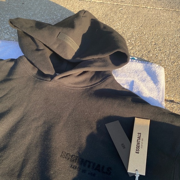 Essentials Other - Essentials Black Hoodie for Men